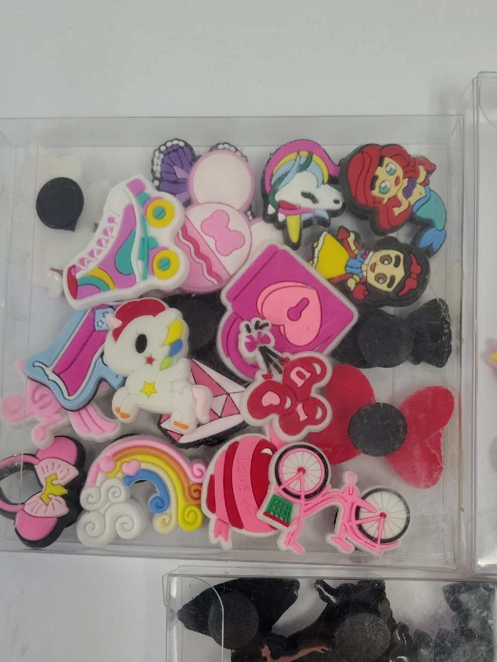 3 Packages Of Colorful Shoe Charms